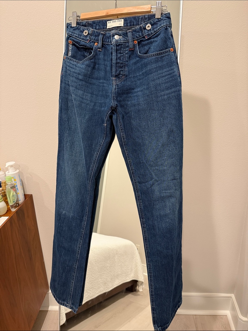 We The Free Indigo Straight-Leg Jeans SZ 26